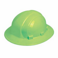 Omega II Full Brim Hard Hat w/ 6 Pt Mega Ratchet Suspension - Hi Viz Lime